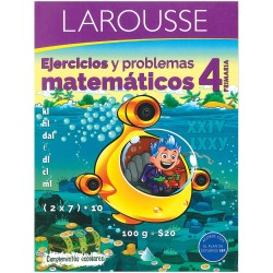 Libro de Ejercicios Matemáticas 4° de Primaria con 148 Páginas Editorial Larousse