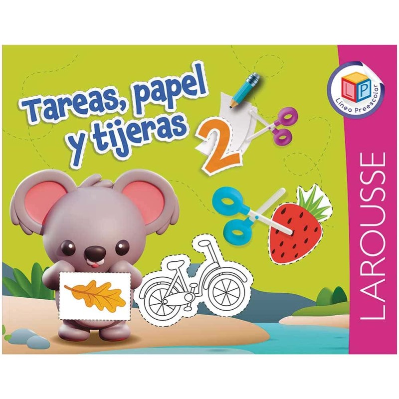 Libro de Tareas, Papel y Tijeras 2 Larousse 5334