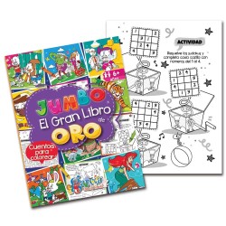 Libro para Iluminar Jumbo Gran Libro de Oro con 192 Páginas Editorial García 1228