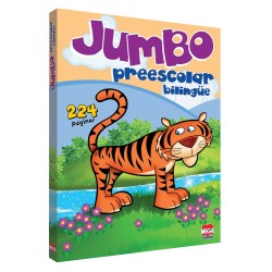 Libro para Iluminar Jumbo Preescolar con 224 Páginas Editorial Mega