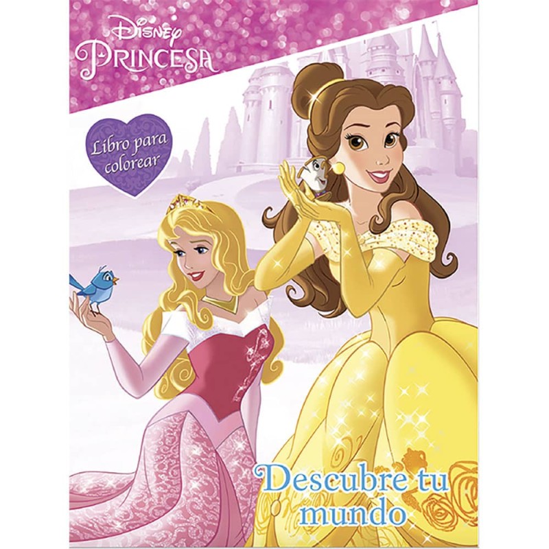 Libro para Iluminar Princesas con 16 Páginas Editorial Great Moments