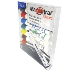 Marcador Para Pizarrón Grueso con 8 Colores Magistral
