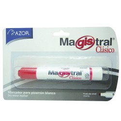 Marcador Para Pizarrón Grueso Rojo Blíster Magistral