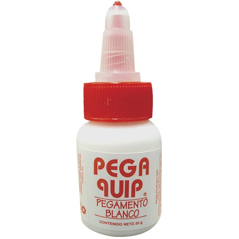 Pegamento Blanco con 20 g con 25 Piezas Pegaquip