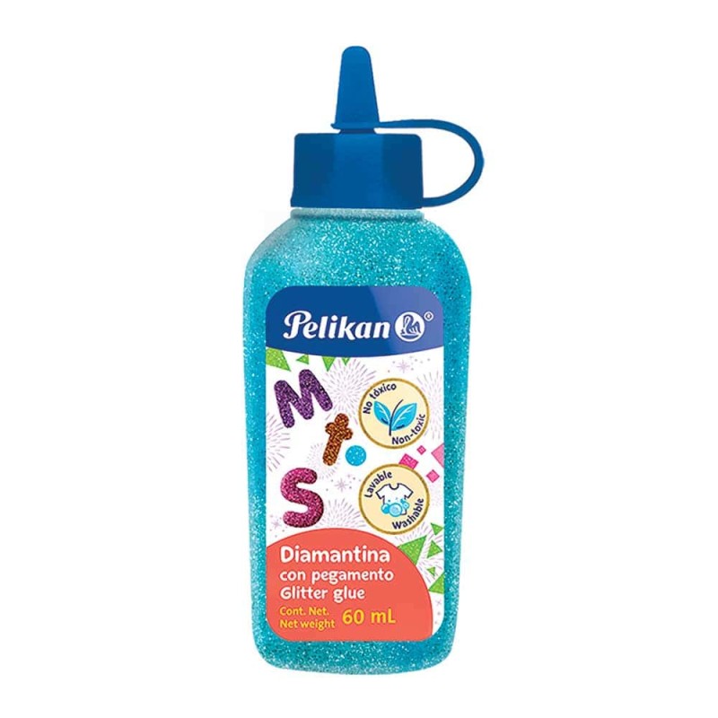 Pegamento Diamantina 60 ml Turquesa Pelikan