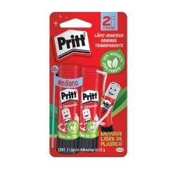 Pegamento Lápiz Adhesivo Tubo con 22 gr  Cajilla con 2 Piezas Pritt 2780669