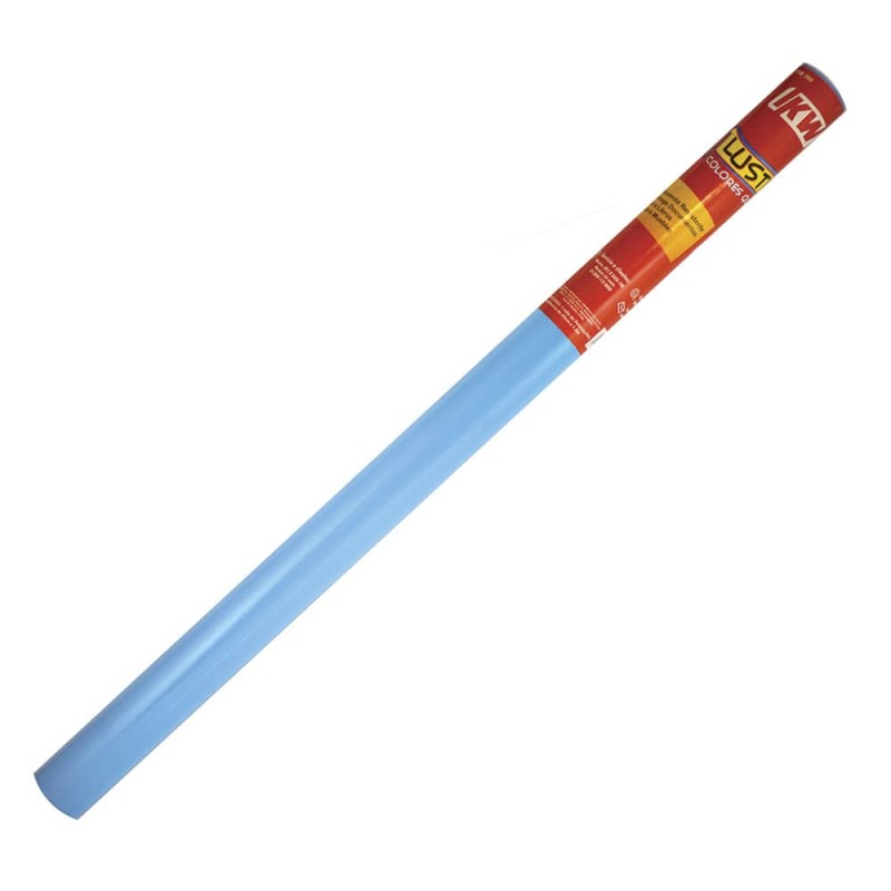 Plástico Autoadherible de .45 x 1.5 m Azul Celeste Lustrín