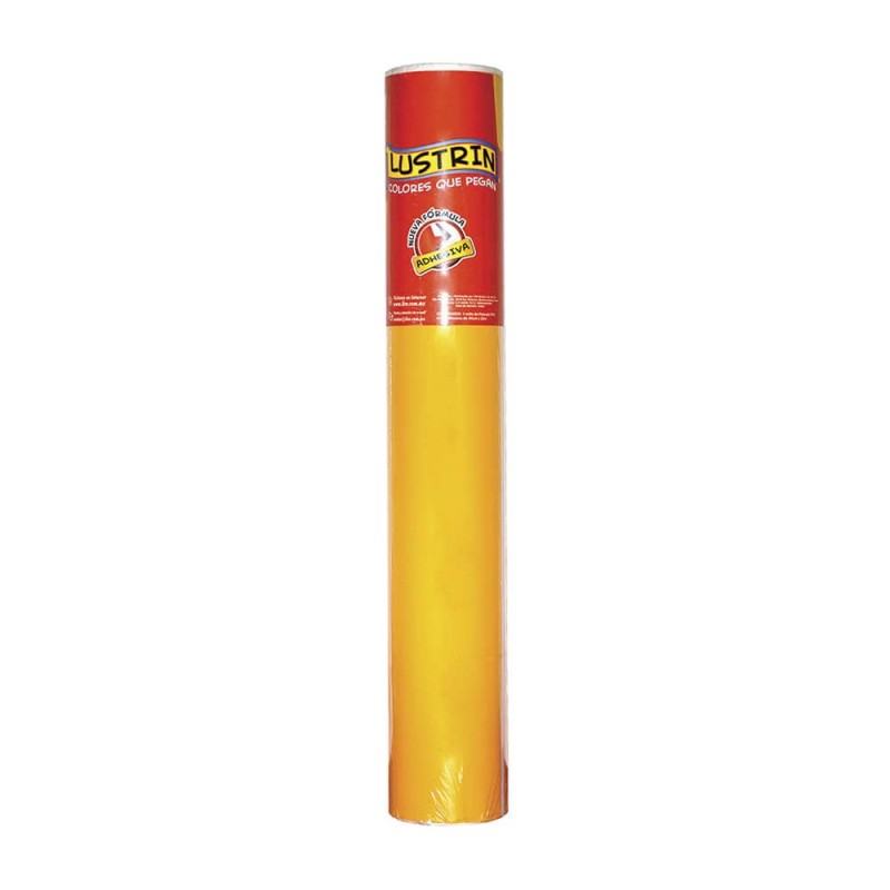 Plástico Autoadherible de .45 x 20 m Amarillo Lustrín
