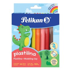 Plastilina Caja con 10 Piezas Barritas Pelikan