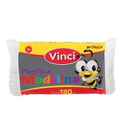 Plastilina Marqueta de 180 gr Gris Modelina Vinci 2349