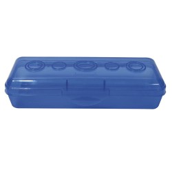 Portalápiz de Plástico Duro Recto Chico Transparente Smarty