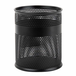 Portalápiz Redondo Mediano de Malla Metálica Negro Nextep NE-158