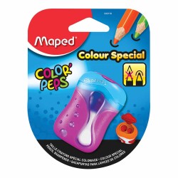 Sacapuntas de Plástico con Depósito Color Peps Blíster Maped