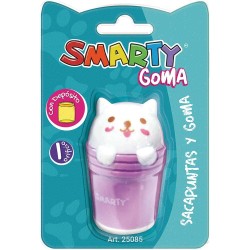 Sacapuntas de Plástico con Goma Osito Blíster Smarty