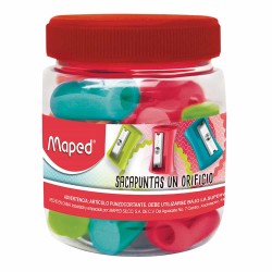 Sacapuntas de Plástico Vivo Bote con 25 Piezas