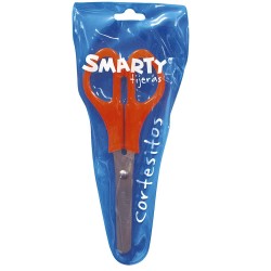 Tijera Escolar Cortesitos de 5" Pulgadas Funda Vinil Smarty